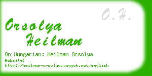 orsolya heilman business card
